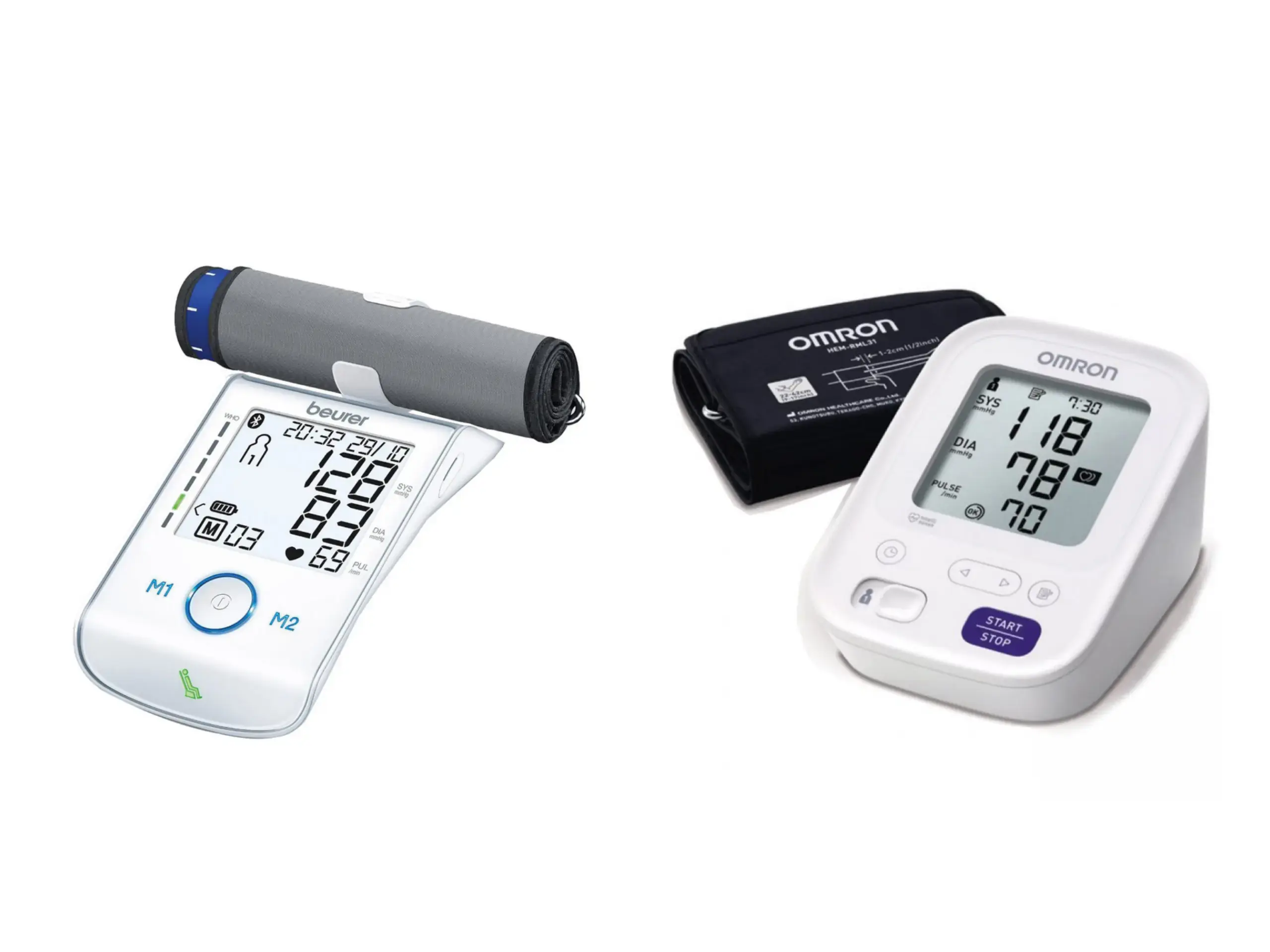 مقایسه فشارسنج امرون و بیورر - نبض هوشمند سلامت